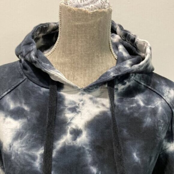 ZARA Black Tie Dye Hoodie Medium - Picture 9 of 11